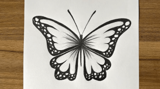 Simple:4a3uqsnjqxc= Butterfly Drawing