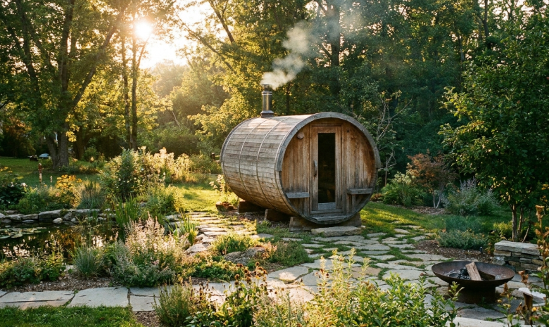 Running a Barrel Sauna in a Cold Winter Climate